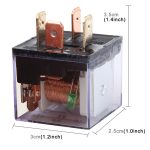 10 PCS JD-1912 80 AMP 12V Wasserdichtes Auto Auto Vier-Stecker-Relais mit Warnleuchte – Bild 6