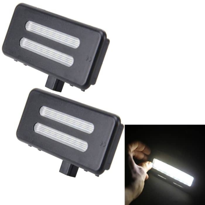 CMS8235.jpg 2 PCS Weißlicht Auto LED Kosmetikspiegelleuchten mit 18 SMD-3528 Lampen für BMW E60 / E60N / E61 / E61N / E90 / E90N / E91 / E91N / E92 / E92N / E70 / E71 / E84 / F25 / X3 – Bild 1