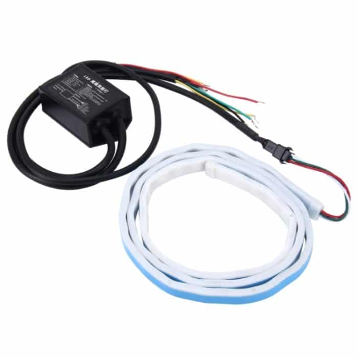 1,2 m Auto Auto wasserdicht Universal hinten bunt fließend Licht Rücklichter Rotlicht Bremslicht Gelb Licht Blinker Licht LED Lampe Streifen Heckdekoration, DC 9-30V – Bild 2
