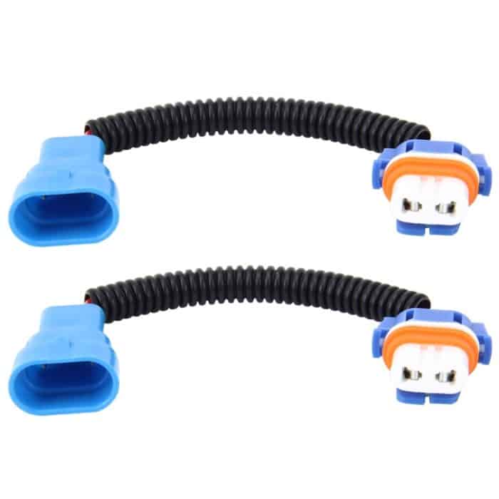 2 PCS 9005 Auto HID Xenon-Scheinwerfer-Konvertierungskabel von Stecker zu Buchse mit Keramikadapterbuchse – Bild 2