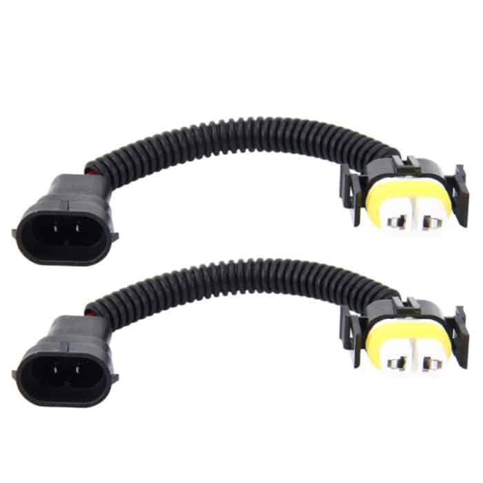 2 PCS H11 Auto HID Xenon-Scheinwerfer-Konvertierungskabel von Stecker zu Buchse mit Keramikadapterbuchse – Bild 2