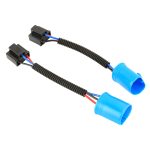 1 Paar 9007 Stecker auf H4 Buchse Lampenfassung Sockelsteckdose mit Draht