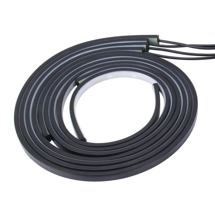 4 in 1 90 cm / 120 cm RGB Bunt blinkendes dekoratives Chasis-Licht Sound Control Light Musik-Rhythmuslicht mit drahtloser Fernbedienung, DC 12V – Bild 2