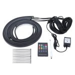 4 in 1 90 cm / 120 cm RGB Bunt blinkendes dekoratives Chasis-Licht Sound Control Light Musik-Rhythmuslicht mit drahtloser Fernbedienung, DC 12V – Bild 5