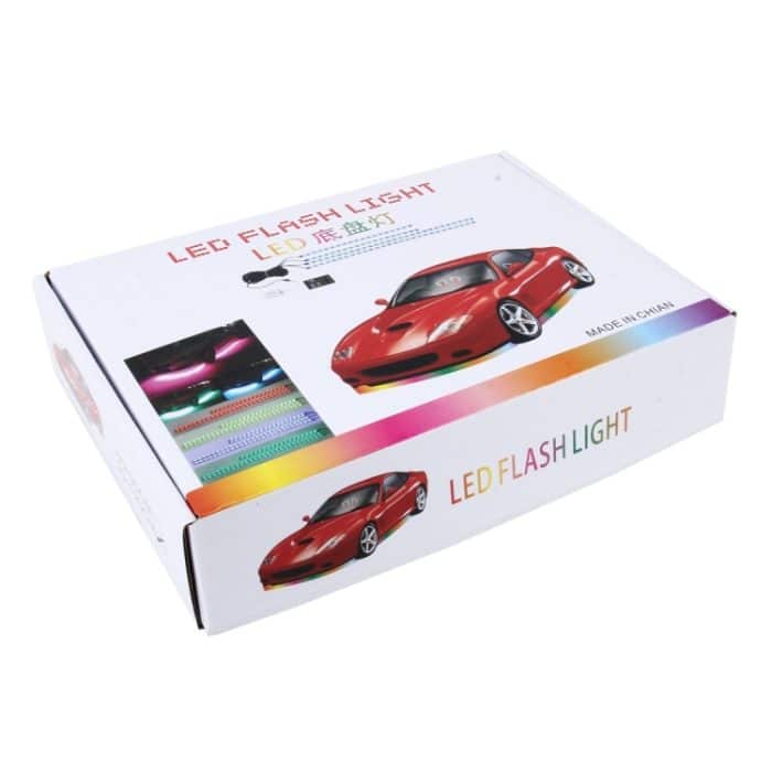 4 in 1 90 cm / 120 cm RGB Bunt blinkendes dekoratives Chasis-Licht Sound Control Light Musik-Rhythmuslicht mit drahtloser Fernbedienung, DC 12V – Bild 6