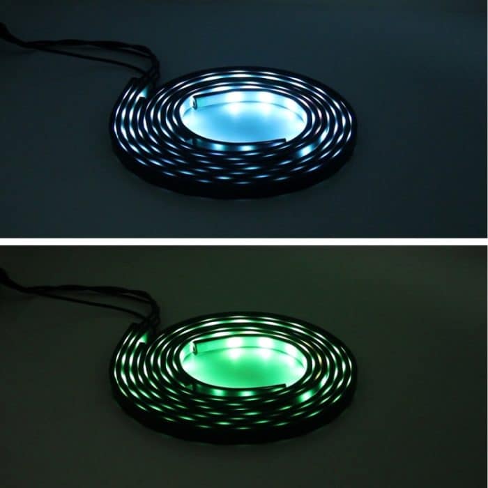 4 in 1 90 cm / 120 cm RGB Bunt blinkendes dekoratives Chasis-Licht Sound Control Light Musik-Rhythmuslicht mit drahtloser Fernbedienung, DC 12V – Bild 8