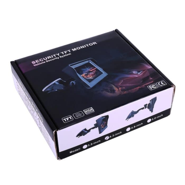 Faltbarer 4,3-Zoll-Digital-TFT-LCD-Auto-High-Definition-Monitor, unterstützt die automatische Rückwärtsbildschirmfunktion – Bild 7