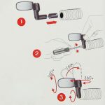 2 PCS Mini Universal Verstellbarer Rückspiegel Rückreflektor für Fahrrad / Mountainbike – Bild 6