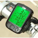 SUNDING SD-563B Multifunktions verdrahtete LCD-Bildschirm Wasserdichte Fahrrad-Computer-Kilometer-Tachometer mit Lichtleiter-Hintergrundbeleuchtungsfunktion