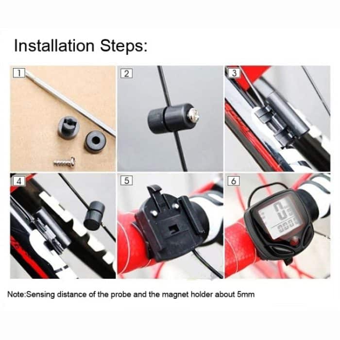 Deutsch Wasserdichter 14-Funktionszyklus-Computer LCD-Kilometerzähler Tachometer – Bild 5