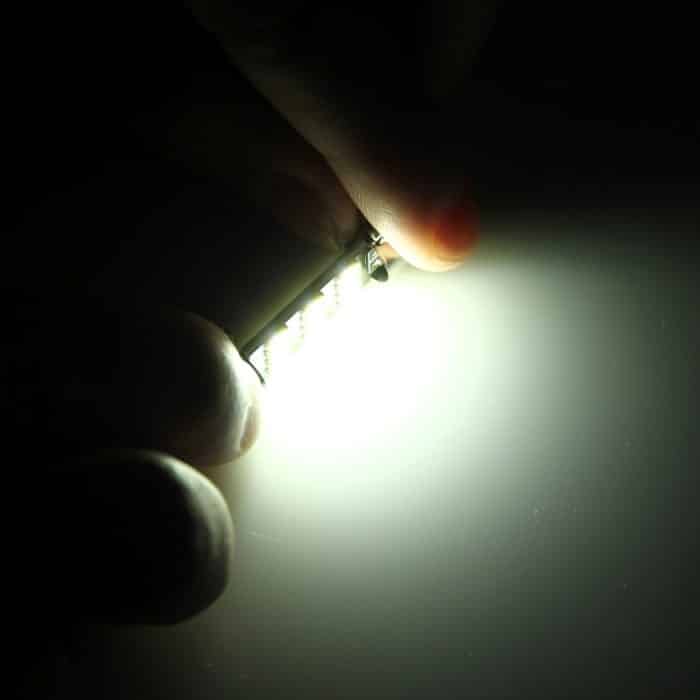 2 Stück 2 W 100 LM 6000 K 36 mm Bicuspid Port Car Dome Lampe LED Leseleuchte mit 16 SMD-4014 LED-Lampen, DC 12 V, 36MM – Bild 6