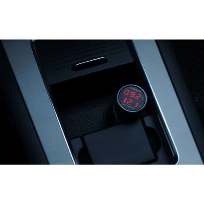2 in 1 Universal Car Digitaler Spannungsmesser Temperaturmesser (zufällige Farbabgabe) – Bild 6