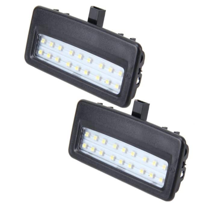 2 PCS Weißlicht Auto LED Kosmetikspiegel Lampenleuchten mit 18 SMD-3528 Lampen für BMW F10 / F11 / F07 / F01 / F02 / F03 / F04 – Bild 2