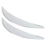 2 PCS Universal Auto Auto Kunststoff Karosserie Stoßstange Schutz Protektor Streifen Aufkleber (Silber) – Bild 2