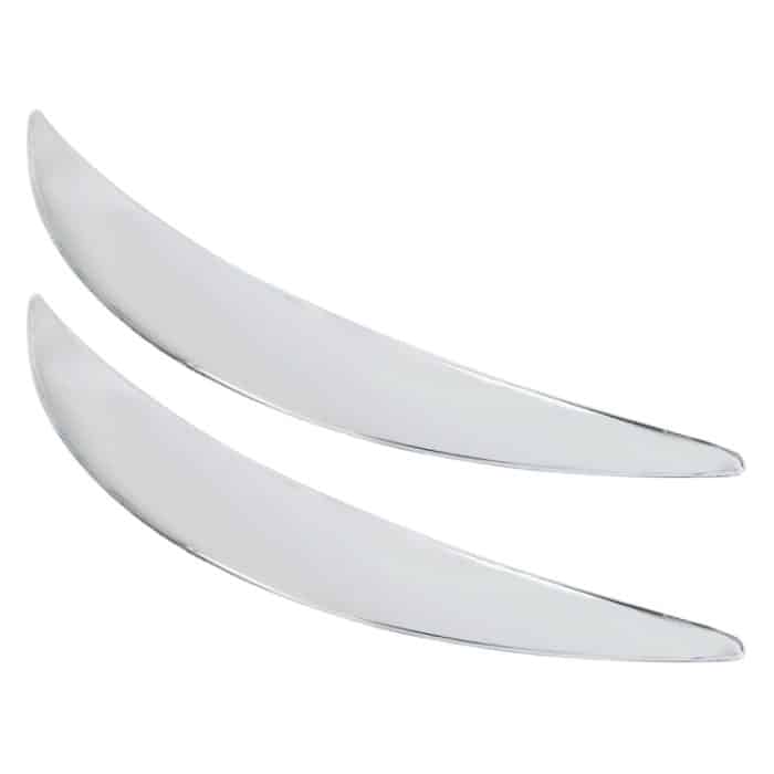 2 PCS Universal Auto Auto Kunststoff Karosserie Stoßstange Schutz Protektor Streifen Aufkleber (Silber) – Bild 2