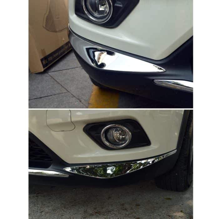 4 PCS Universal Auto Auto Kunststoff Karosserie Stoßstange Schutz Protektor Streifen Aufkleber (Silber) – Bild 6