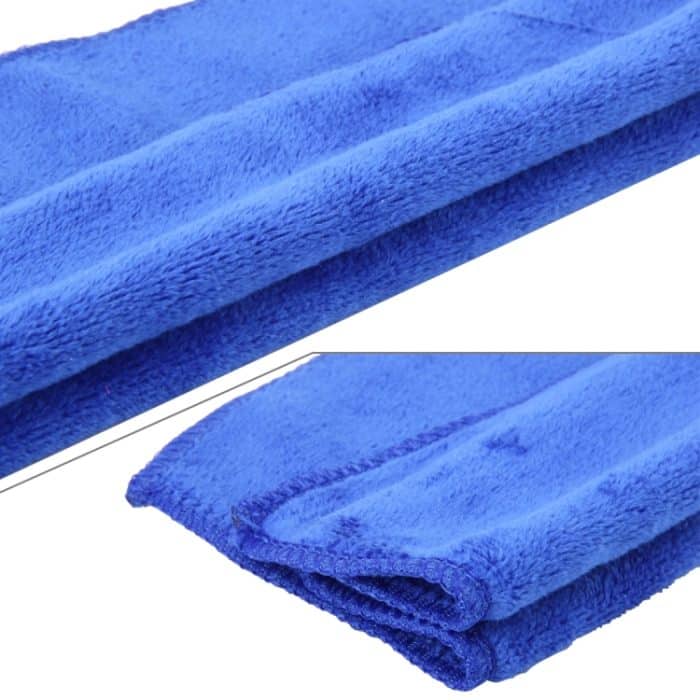 2 PCS Schnelltrocknende Mikrofaser-Wildledertücher Reinigungstuch Kratzfestes Auto Detaillierte Pflegetücher zum Abwischen von Wassernebel (blau) – Bild 5