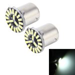 2 Stück 1156/BA15S 1 W 50 LM 6000 K Auto-Abbiegelicht mit 19 SMD-4014 LED-Lampen, DC 12 V, 1156/BA15S 1W