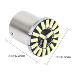 2 Stück 1156/BA15S 1 W 50 LM 6000 K Auto-Abbiegelicht mit 19 SMD-4014 LED-Lampen, DC 12 V, 1156/BA15S 1W – Bild 5