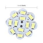 2 Stück 3 W 200 LM 6000 K Blumenform Auto-Innenraum-Leselicht mit 12 SMD-5630 LED-Lampen Bicuspid und T10-Adapterkabel, DC 12 V, Flower Shape Reading Light – Bild 4