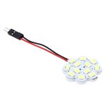 2 Stück 3 W 200 LM 6000 K Blumenform Auto-Innenraum-Leselicht mit 12 SMD-5630 LED-Lampen Bicuspid und T10-Adapterkabel, DC 12 V, Flower Shape Reading Light – Bild 6