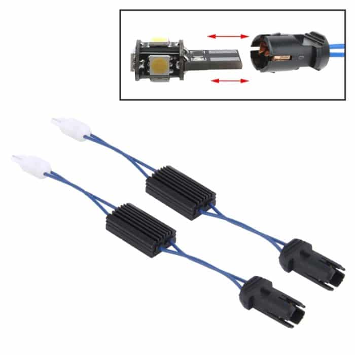 2 PCS T10 Auto Auto Clearance Light Warnfehlerfreier Decoderadapter für DC 12V / 3W – Bild 1