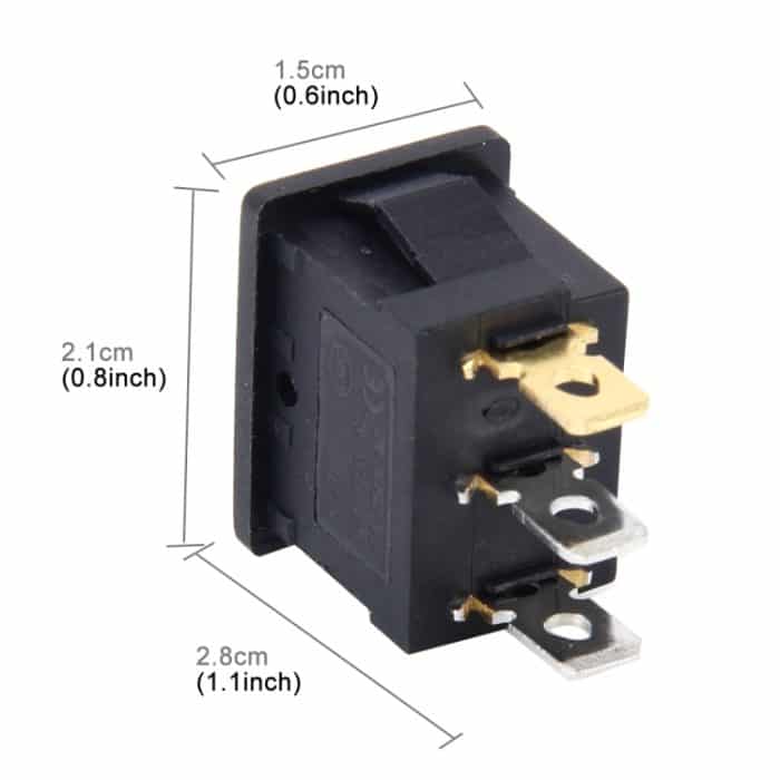 Auto Auto Universal DIY 3-polige Bootskappe AUS-EIN Druckknopf – Bild 3