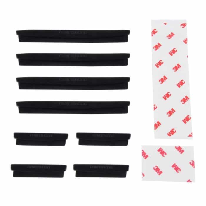 FR JG-031 8 Stück Gummi-Auto-Seitentür-Kantenschutz, Abdeckung, Zierleisten, Aufkleber, Black, Transparent, White – Bild 5