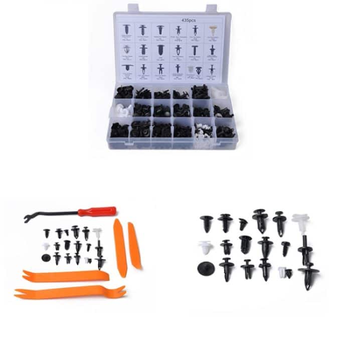 435 PCS Car Retainer Clips Sortiment Car Panel Trim Kunststoffbefestigungen Nietclips Set für Ford / Jeep – Bild 2