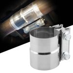 2,25-Zoll-Auto-Turbo-Auspuff-Fallrohr-Edelstahl-Lap-Joint-Bandklemme