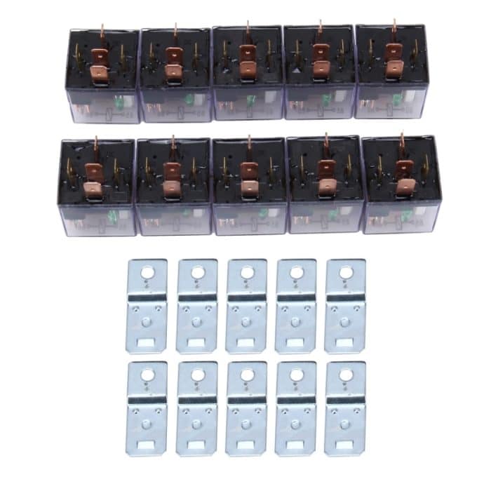 10 PCS JD-1914 80 AMP 12V Wasserdichtes Auto Auto Fünf-Stecker-Relais mit Warnleuchte – Bild 5