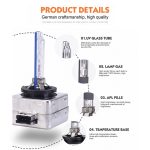 2 Stück D3S 35 W 3800 LM 4300 K HID-Lampen Xenon-Lichtlampen, DC 12 V, D3S – Bild 7