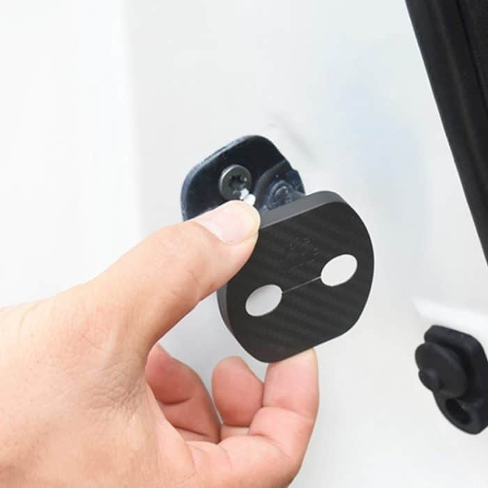 4 PCS Autotürschloss Schnalle Dekorierte Rostschutzabdeckung für Aeolus A30 BYD Surui BYD Qin – Bild 6