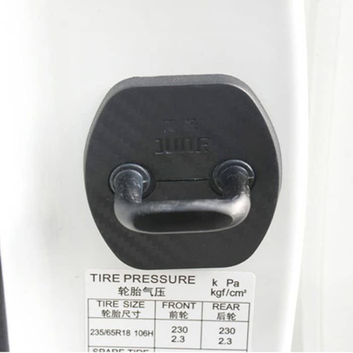 4 PCS Autotürschloss Schnalle Dekorierte Rostschutzabdeckung für Aeolus A30 BYD Surui BYD Qin – Bild 7