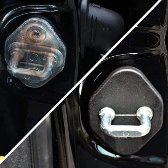 4 PCS Autotürschloss Schnalle Dekorierte Rostschutzabdeckung für FAW B70 X80 B90 Mazda3 MITSUBISHI GALANT LANCER-EX Lancer – Bild 6