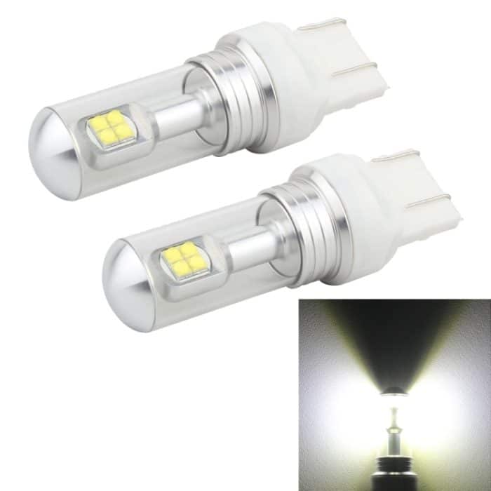 2 Stück 7443 40 W 800 LM 6000 K Auto-Bremslicht mit 8 CREE-Lampen, DC 12 V, 7443 – Bild 1