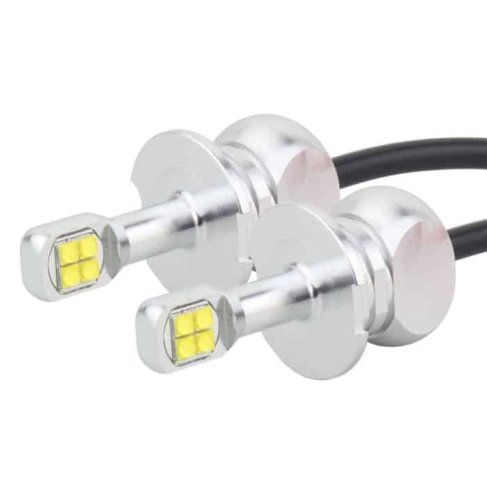 2 Stück H3 40 W 800 LM 6000 K 8 CREE LEDs Auto-Nebelscheinwerfer, DC 12 V, H3 – Bild 2