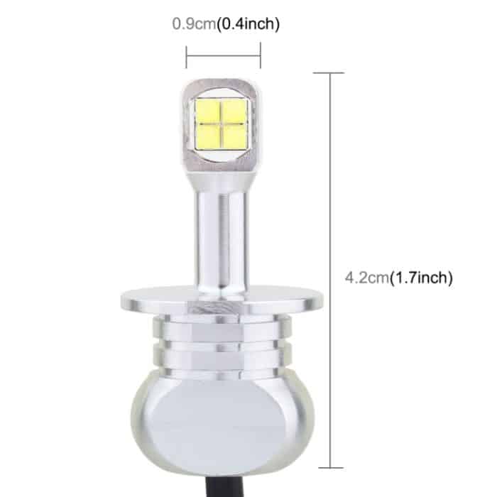 2 Stück H3 40 W 800 LM 6000 K 8 CREE LEDs Auto-Nebelscheinwerfer, DC 12 V, H3 – Bild 4