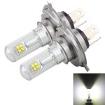 2 Stück H4 40 W 800 LM 6000 K 8 CREE LEDs Auto-Nebelscheinwerfer, DC 12 V, H4