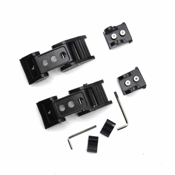 2 Stück Auto Drei Löcher Haubenverriegelung Verriegelung Fangschnalle Motorabdeckung für Jeep Wrangler JK 2007-2017 – Bild 1