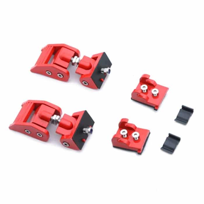 2 PCS Auto Latch Locking Catch Buckle Motorabdeckung für Jeep Wrangler JK 2007-2017, Jeep Wrangler JK 2007-2017 (Red), Jeep Wrangler JK 2007-2017 (Black) – Bild 3