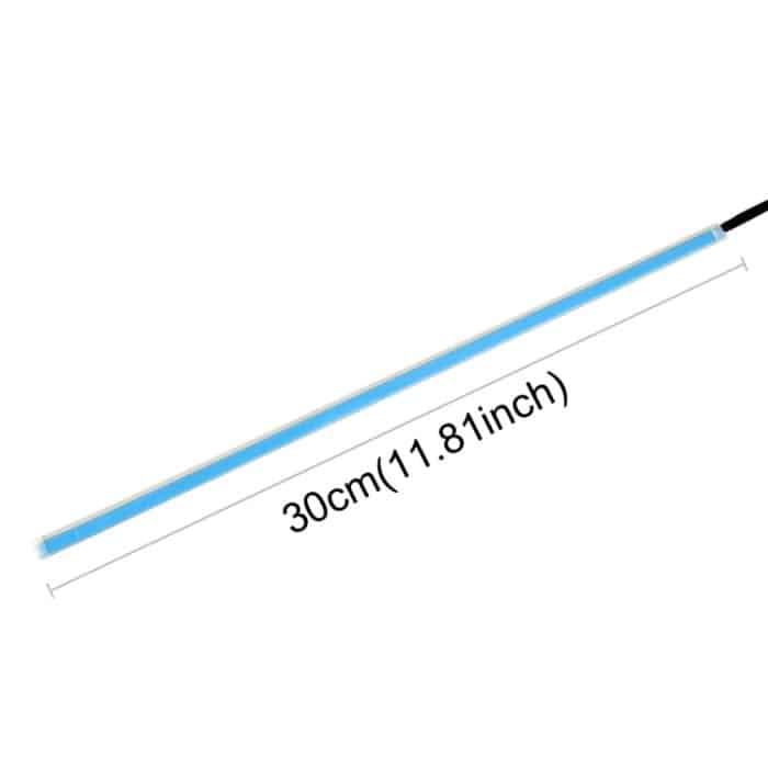 2 PCS 30cm DC12V 4.2W Ultradünne Auto Auto Doppelfarben Blinker / Lauflichter, mit LED SMD-2835 Lampenperlen (Blinker: Gelbes Licht; Lauflichter: Weißes Licht) – Bild 3