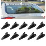 10 PCS Universal Auto Black Shark Fin Diffusor Vortex Generator Dachspoiler