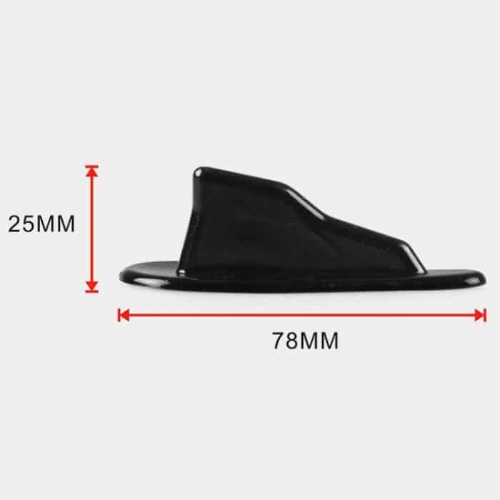 10 PCS Universal Auto Black Shark Fin Diffusor Vortex Generator Dachspoiler – Bild 4