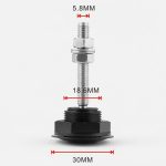 Auto Mini Edelstahl Quick-Pins Druckknopf Billet Hood Pins Lock Clip Kit, Mini Stainless Steel (Black), Mini Stainless Steel (Silver) – Bild 3