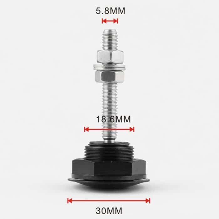 Auto Mini Edelstahl Quick-Pins Druckknopf Billet Hood Pins Lock Clip Kit, Mini Stainless Steel (Black), Mini Stainless Steel (Silver) – Bild 3