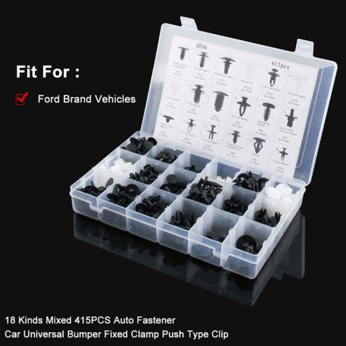 415 PCS Car Retainer Clips Sortiment Car Panel Trim Kunststoffbefestigungen Nietclips Set – Bild 4