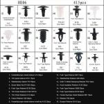 415 PCS Car Retainer Clips Sortiment Car Panel Trim Kunststoffbefestigungen Nietclips Set – Bild 7