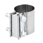 2,5 Zoll 63 mm Auto Turbo Auspuff Fallrohr Edelstahl Überlappungsbandklemme