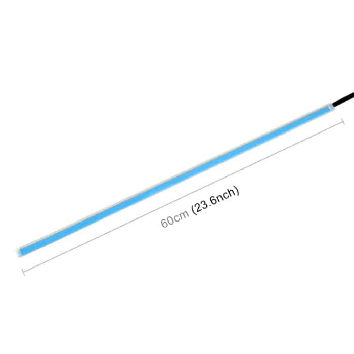 2 Stück 45 cm DC12 V 5 W ultradünne wasserdichte Auto-Auto-Doppelfarben-Blinker/Lauflichter SMD-2835 LED-Lampen (Blinker: gelbes Licht; Lauflichter: blaues Licht), 45cm Turn Lights: Yellow Light; Running Lights: White Light... – Bild 3